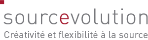 Logo sourcevolution | Créativité et flexibilité à la source